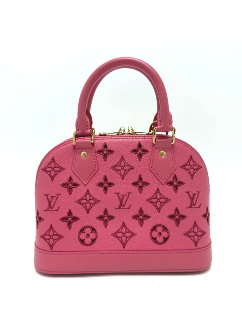 Louis Vuitton Handbag Broderie Anglaise Alma BB Leather Pink - Picture 2 of 9